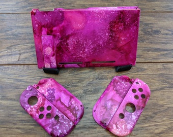 Poppin' Pink - Conjunto de carcasas personalizadas para Nintendo Switch