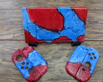 Rojo vs. azul: conjunto de carcasas personalizadas para Nintendo Switch