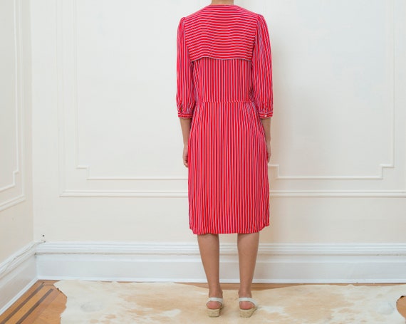 red striped dress medium | red white blue striped… - image 5