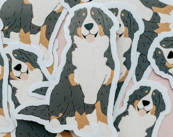 Bernese Mountain Dog Vinyl Sticker | Dog Lover Gift | Laptop Sticker | Sticker Decal | Vinyl Sticker | Gift for Her | Dog gift