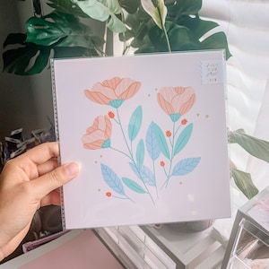 Estampado floral / Estampado ilustrado / Decoración del hogar / Decoración del dormitorio / Arte de la pared / Estampado 8x8 / Regalo lindo / Regalo feliz