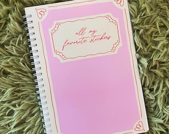 My Favorite Stickers Sticker Book | Gift Idea | Reusable Sticker book
