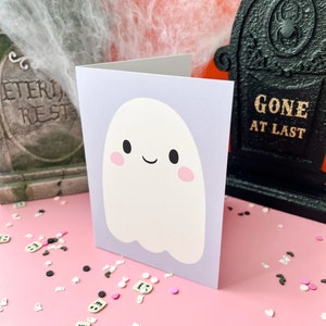 Ghost Halloween Greeting Card