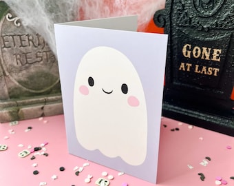 Ghost Halloween Greeting Card