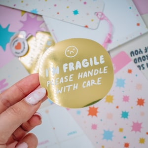 I&#39;m Fragile Sticker: Laptop Decal | Vinyl Sticker | Gift for Friend | Quote Sticker