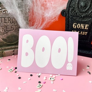 Boo Halloween Greeting Card