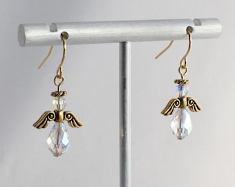 Swarovski crystal Angel Earrings