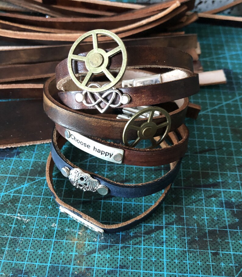 Leather Bracelets Inspired Bracelet MENS Leather Bracelets Etsy