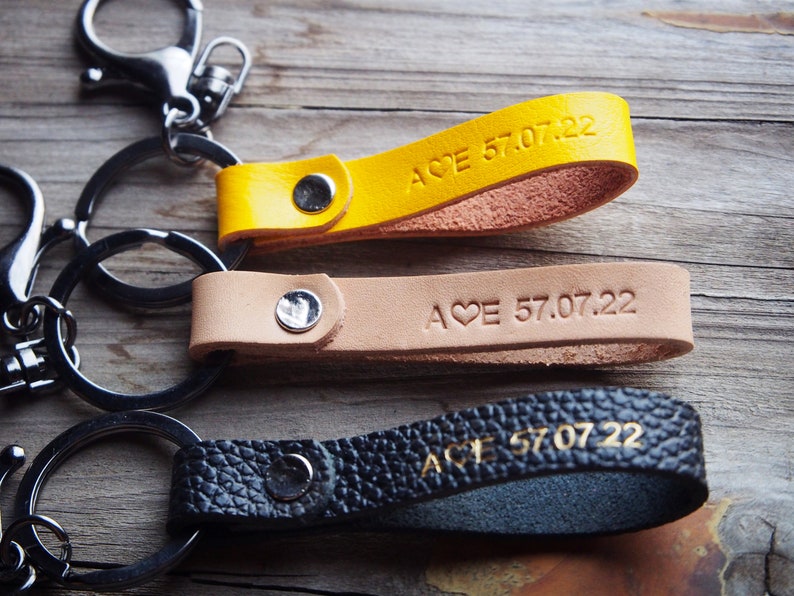 Handmade Leather Key Fob Leather Women Men Key Fob Leather Etsy