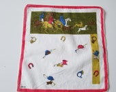 Vintage - Dessin Dep - Swedish Hanky - Fox Hunting Series - Iconic classic 60 39 s design - Free Shipping