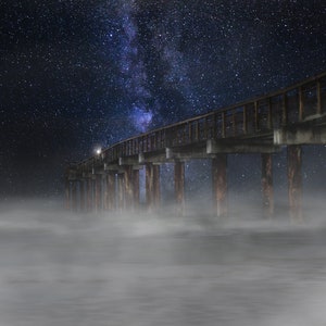 16x20 St. Augustine Pier Art Board Print