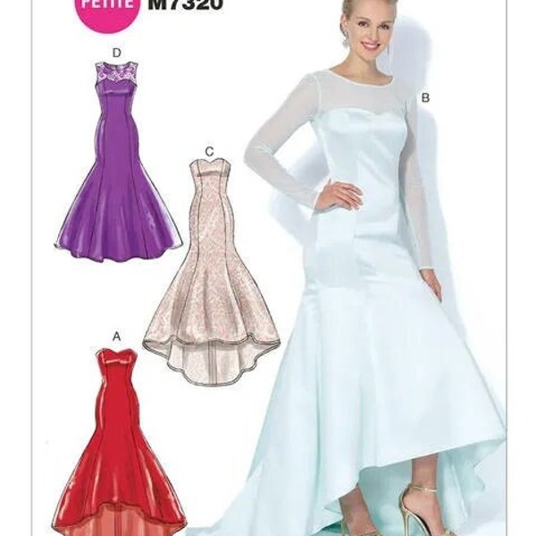 High Low Wedding Dress Pattern Etsy