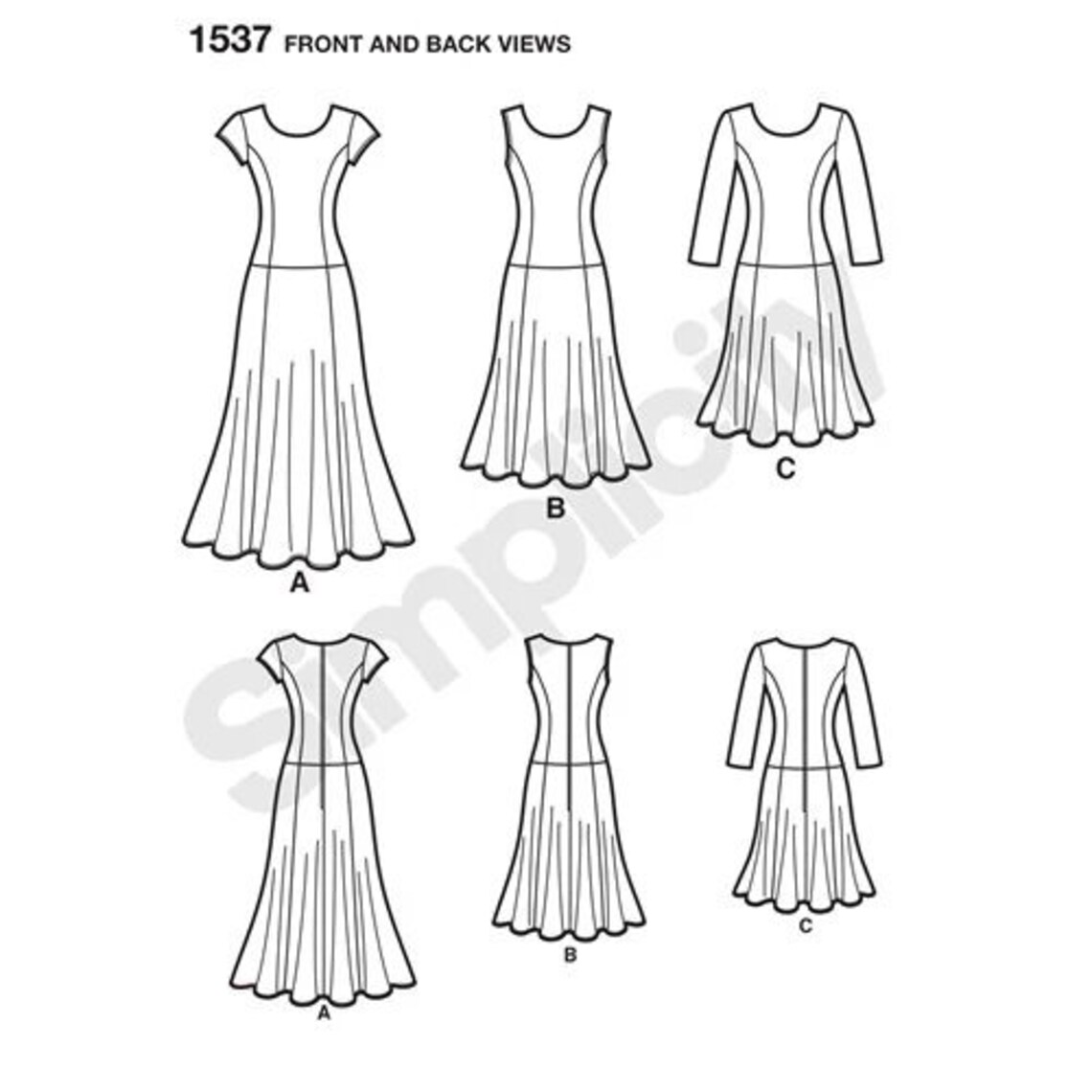 Simplicity 1537 Misses' and Plus Size Amazing Fit Dresses Etsy