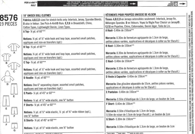 Simplicity 8576 Sewing Pattern 18inch Doll Clothes Boy or Etsy