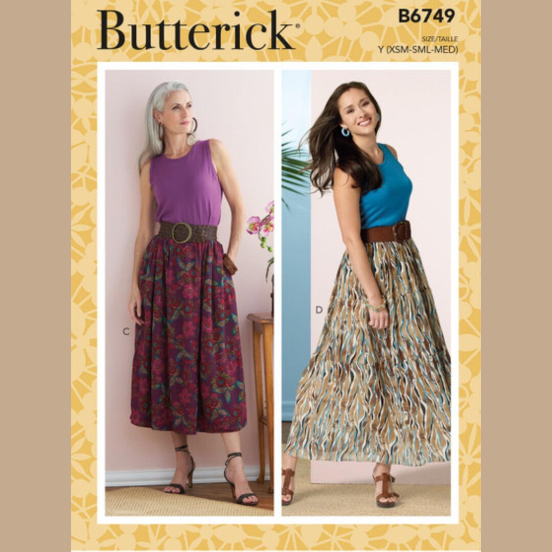 Butterick B6749 Sewing Pattern for Misses Easy to Sew Lined Midi and ...