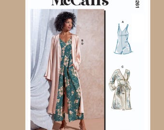 Front Zip Robe Sewing Pattern Butterick B6967 Sewing Pattern for Misses and Women's Easy to Sew Loose ...