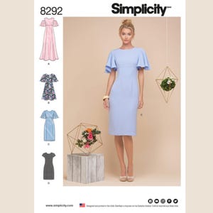 Simplicity S8292 Sewing Pattern for Misses, Petite or Plus Size Special Occasion Dress, Bridal, Prom Evening Gown, New Years Eve Dress