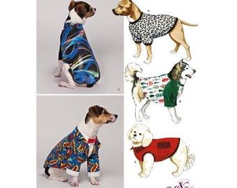 Simplicity S8824 Sewing Pattern, Dog Coats in Three Sizes and Five Styles, Outerwear Jackets for Small, Medium and Large Size Dogs