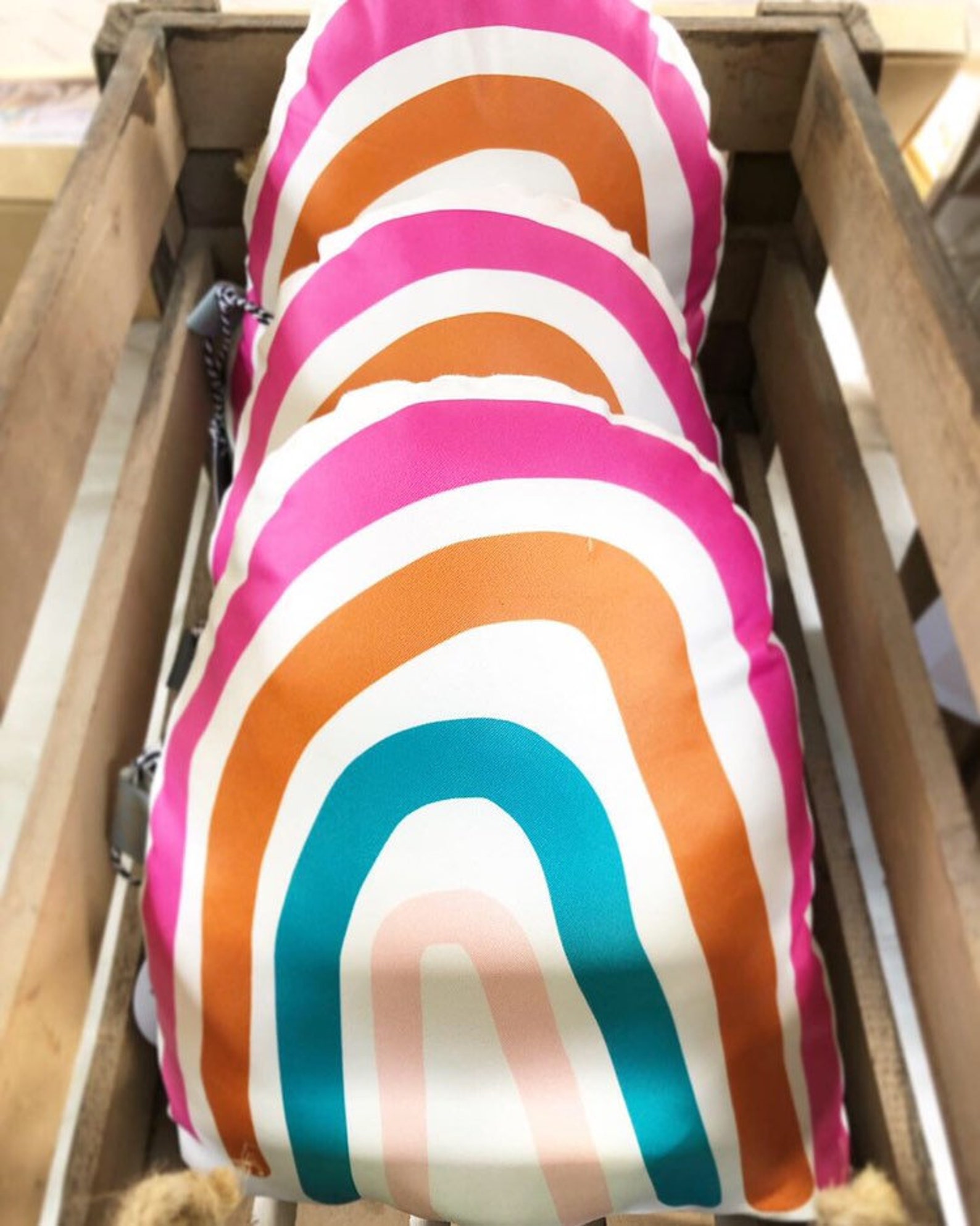 Rainbow Cushion Etsy