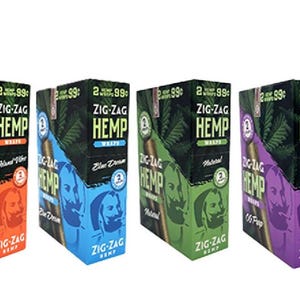 ZIG ZAG Herbal Natural Wrap Organic Bibułki do skręcania papierosów 25 szt., 2 sztuki, 50 szt. w PUDEŁKU