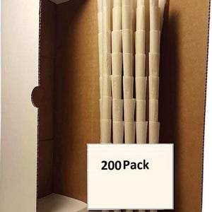 Raw King Size 109 mm voorgerolde kegel 200 kegels Gratis aansteker