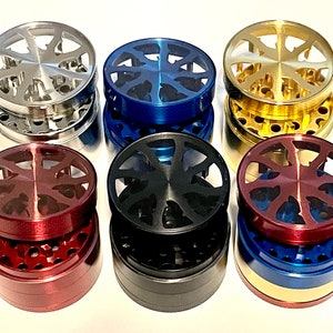 4 Stück Metall Klar Top Tabak Kräuter Gewürz Grinder Brecher
