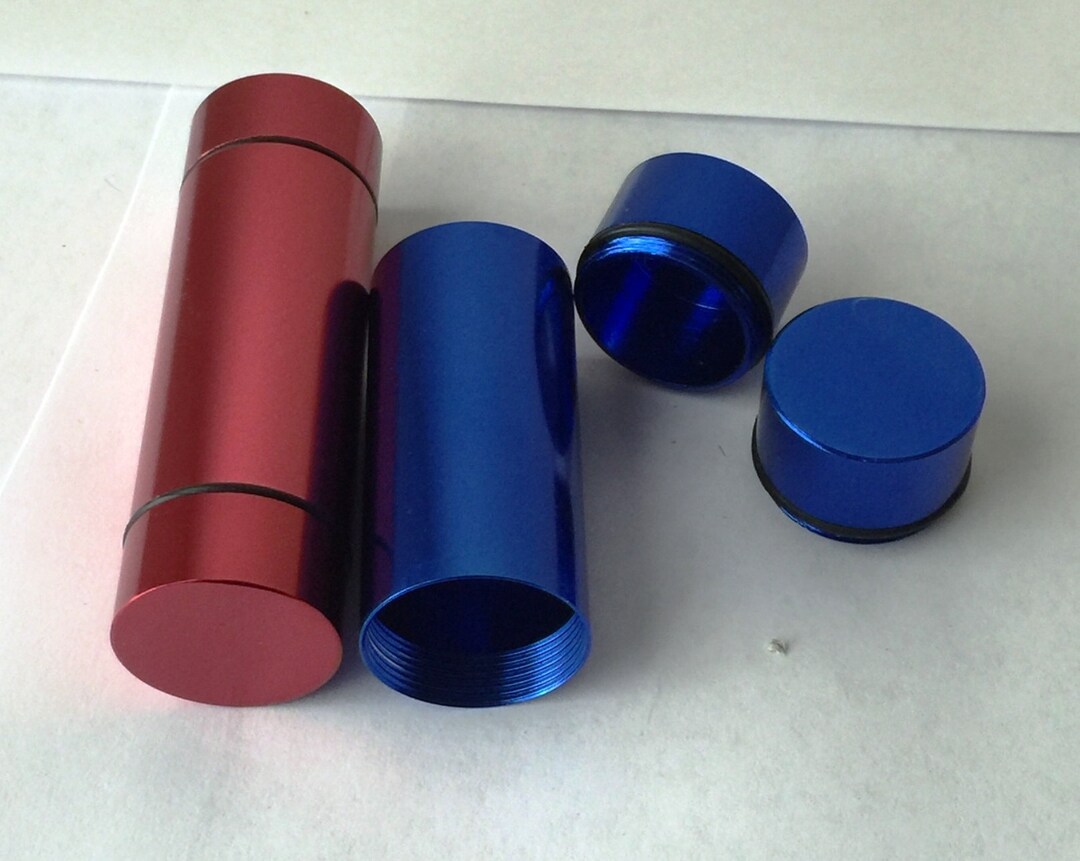 Light Weight Titanium Alloy Pill Spice Herb Storage Stash Case