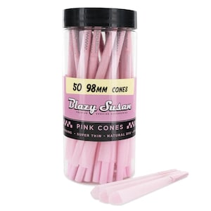 50 kt Blazy Susan roze kegels, voorgerolde kegel van 98 mm