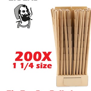 ZIG-ZAG Klassieke voorgerolde ongebleekte kegel 1 1/4 maat 200 kegels