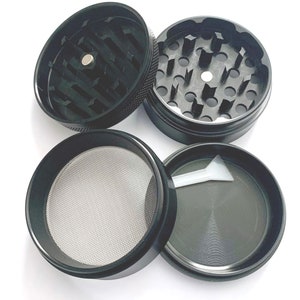 4 Part  / Piece Metal Tobacco Spice Herb Grinder Crusher Cleaning tool Included in Assorted Colors & Sizes