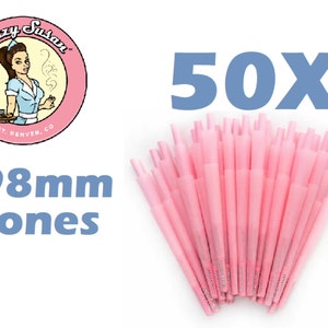 Blazy Susan roze voorgerolde kegels 50 kt, 98 mm bulkverpakking