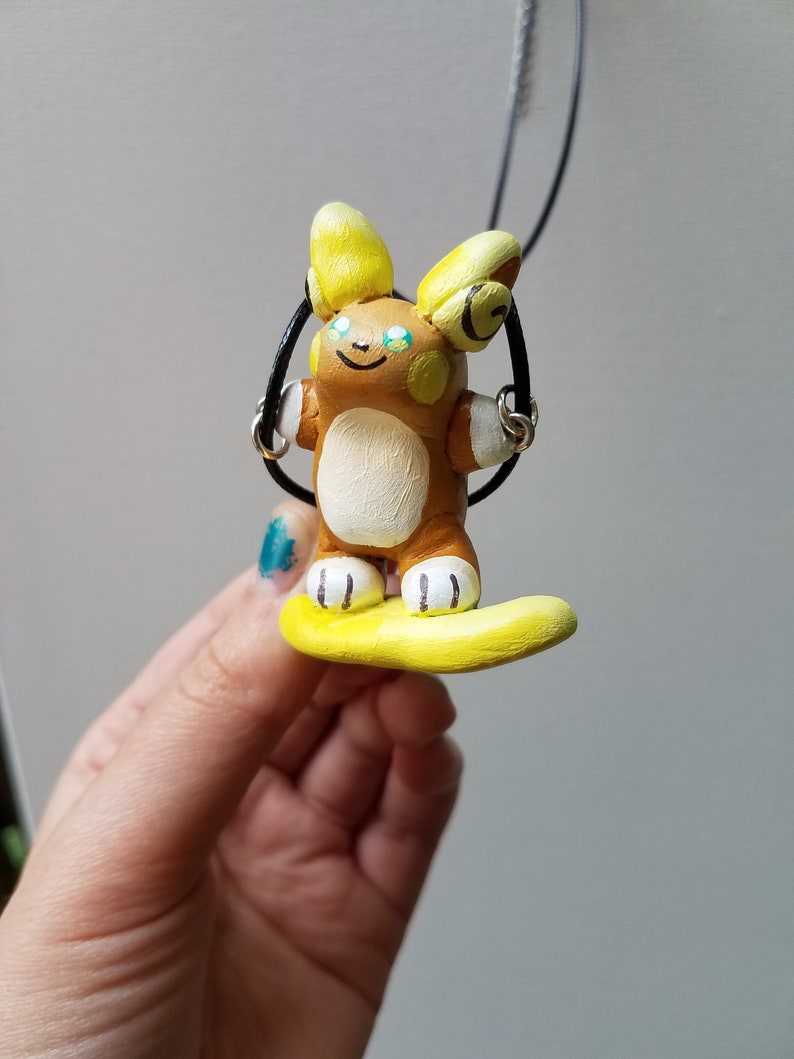 Surfing Raichu necklace