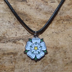 Yorkshire White Rose Necklace