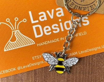 Metal Bee Keyring