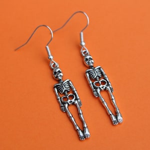 Billy Bones Skeleton Halloween Earrings