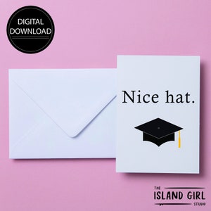 Tarjeta de graduación IMPRIMIBLE Graduación universitaria Graduación de la escuela secundaria Tarjeta de felicitación Tarjeta sarcástica Tarjeta divertida, Descarga instantánea