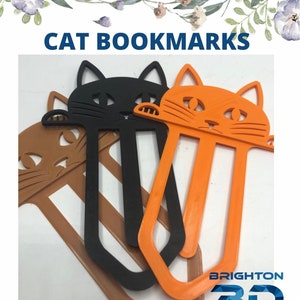 Cat Bookmark / Kitten Bookmark with or without Paws / Cat Page Marker / Cat Lover Gift / Cat Gift / Stocking Filler / Bookworm / Reader Gift