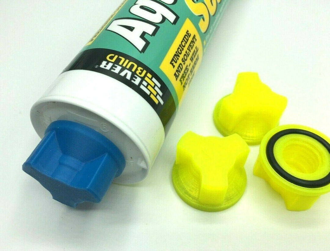 Silicone Sealant / SIKA Caulk Cartridge Caps x3 Forms Tight Seal on
