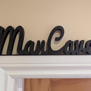 Man Cave Door Sign, Man Cave Room Sign, Custom Door Sign, Door Topper, Home Decor,  Dad Shed Sign, Door Frame Art, Man Shed Sign, Funny Sign