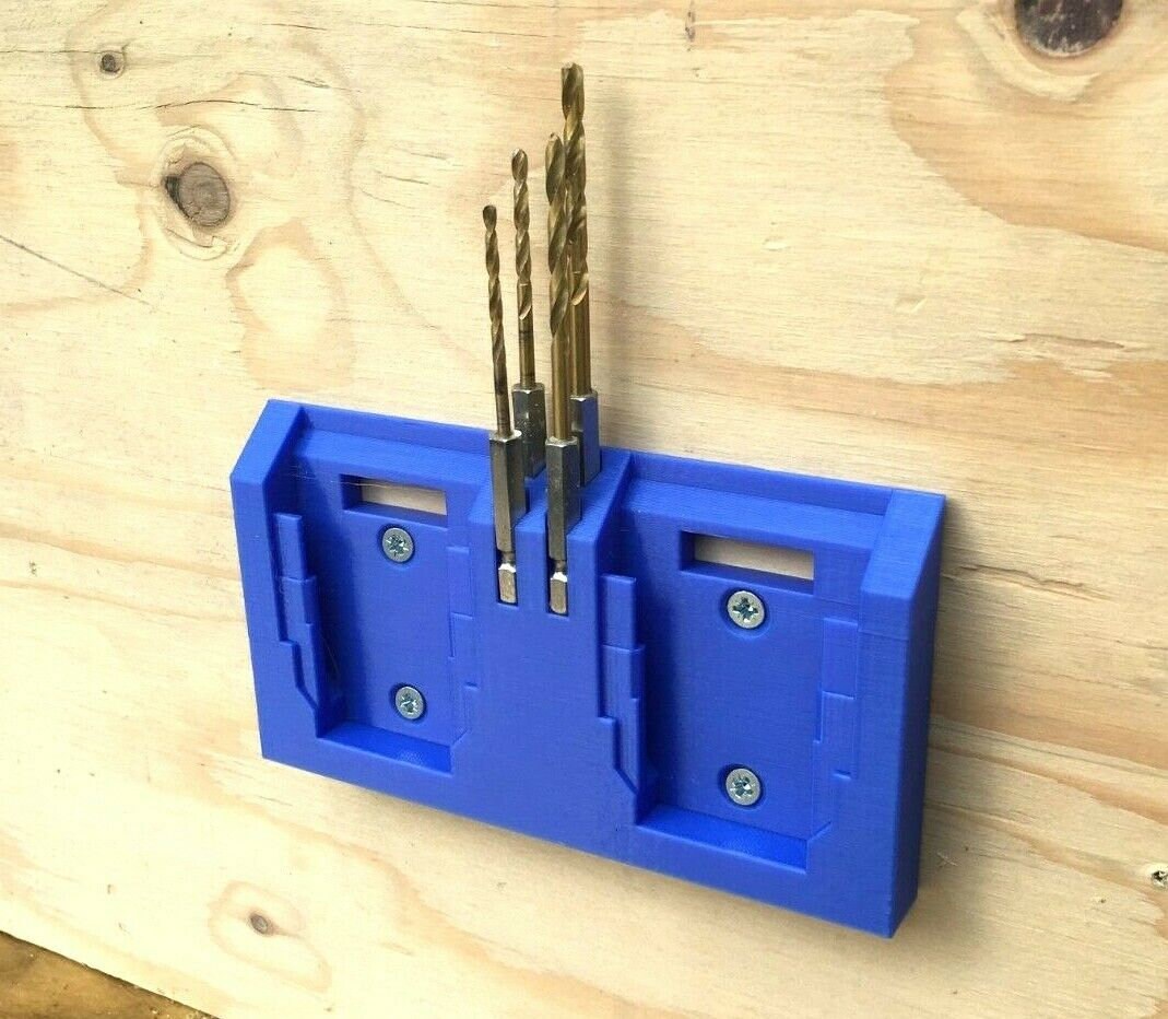 Tool Mount for Dewalt Double / Triple Battery Wall Shelf Mount Shed, Van or (Qty1