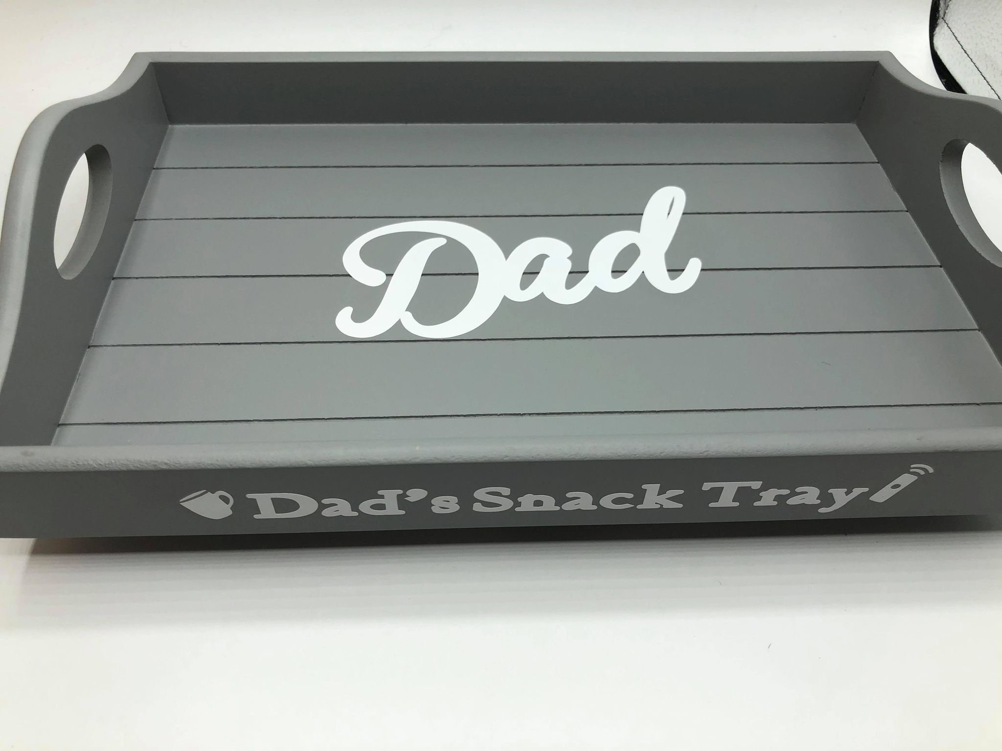 Dad's Snacks Wooden Sofa Tray Snack/tea tray Gift Set Etsy
