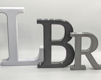 Large Free Standing Letter, Wedding Table Display, Free Standing Letters, Letter Door Topper, Standing Letters, Wall Letters, Letter Display