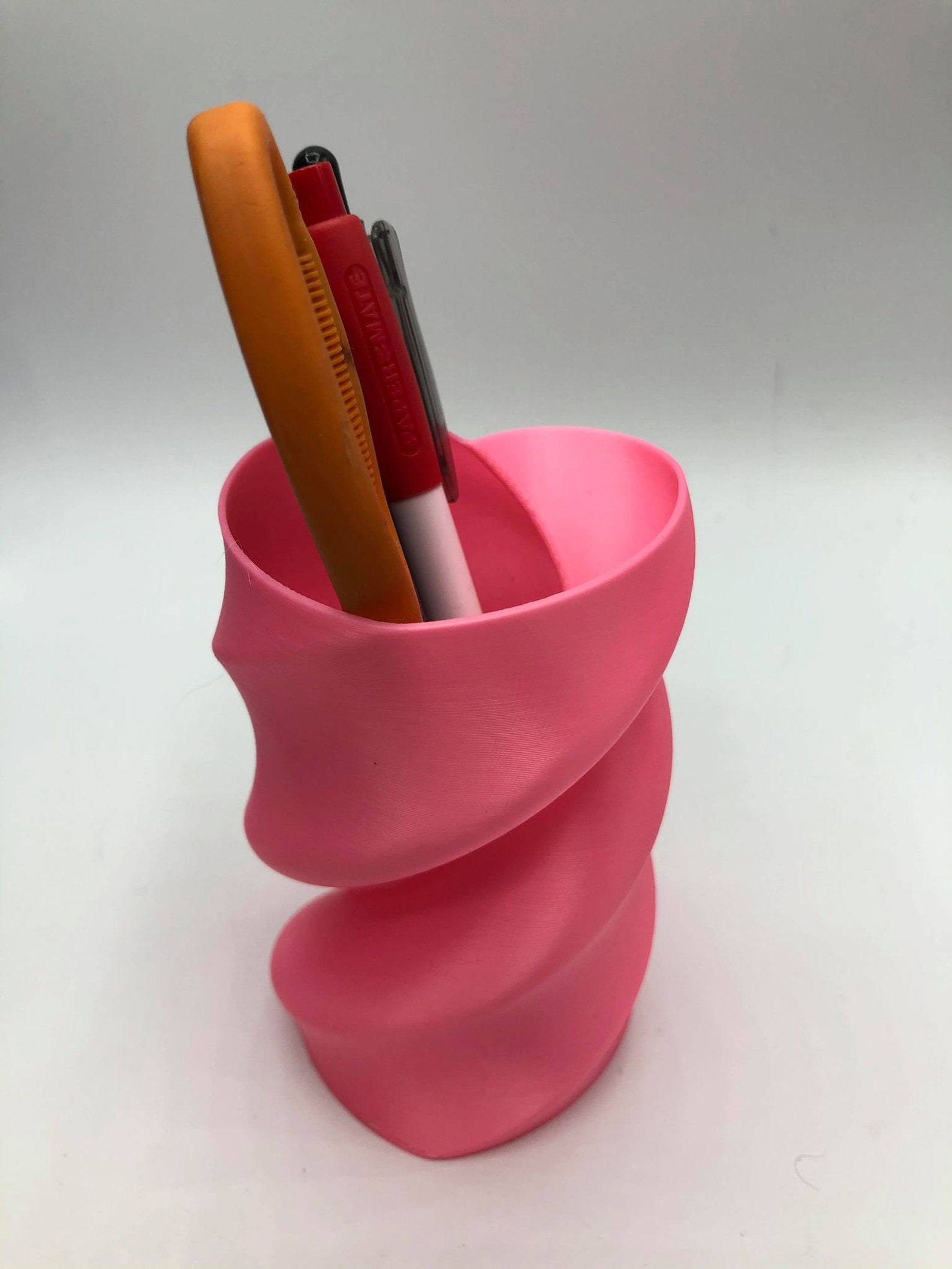 Heart Shaped Twisted Pen Pot Holder / Desk Storage Tidy / Etsy