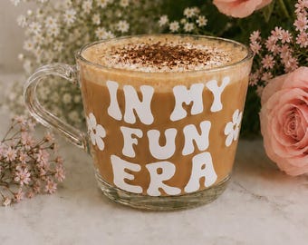 My Fun Era Mug, Gift for Her, Present For Her, Joke Glass Gift, Fun Glass Mug, Fun Era Glass, Novelty Glass Gift, Birthday Glass, Fun Era