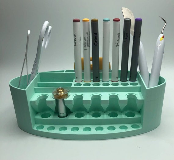 Cricut Tool Holder with cups by bitsplusatoms, Download free STL model