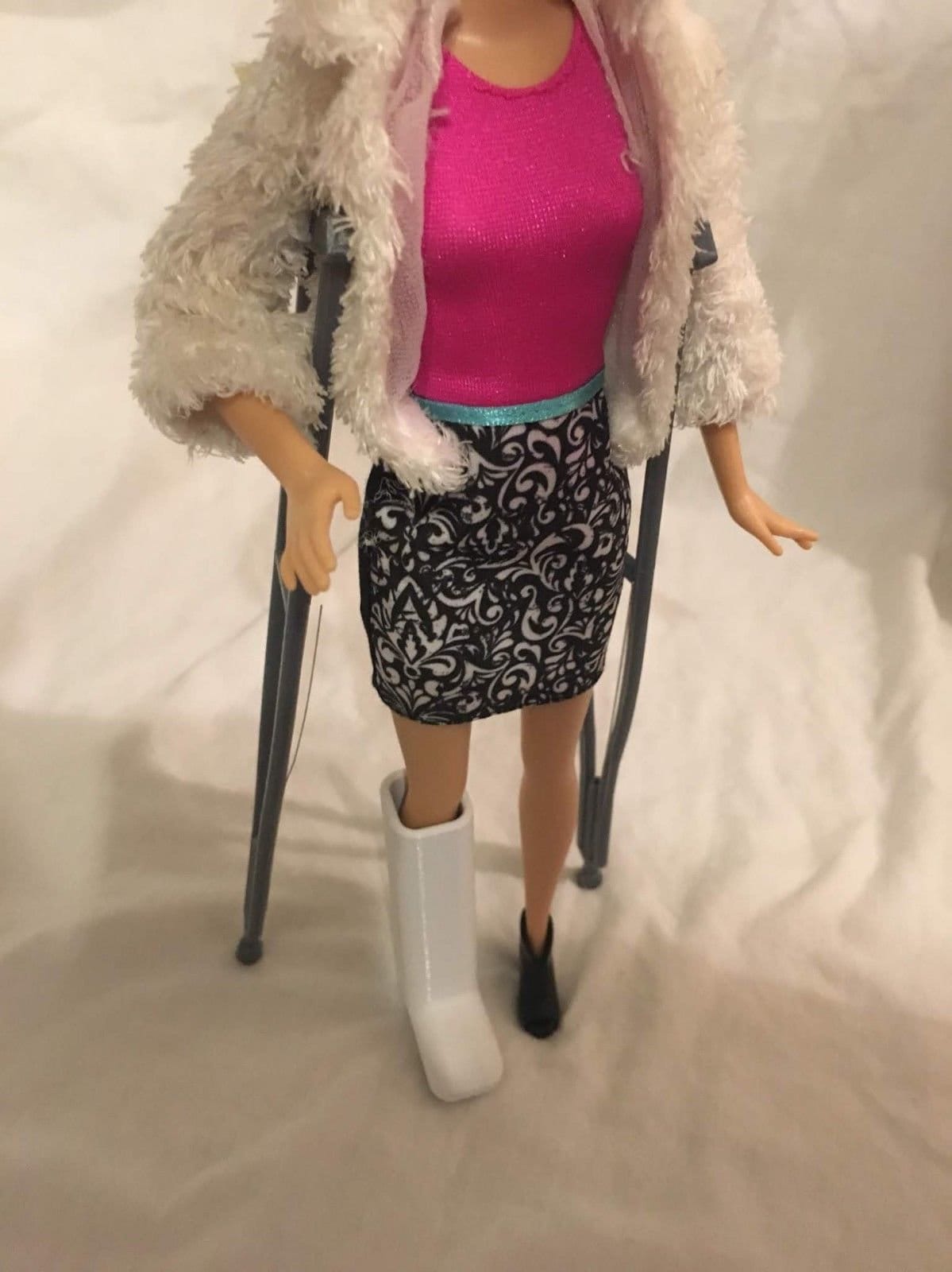 Crutches and a Leg Plaster Cast made to fit Barbie Doll Style Etsy