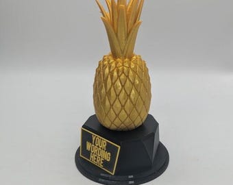 Personalised Pineapple Trophy, Pineapple Award, Gift for friend, Joke Award, Personalised Trophy Award, Custom Office Award, Pineapple Joke