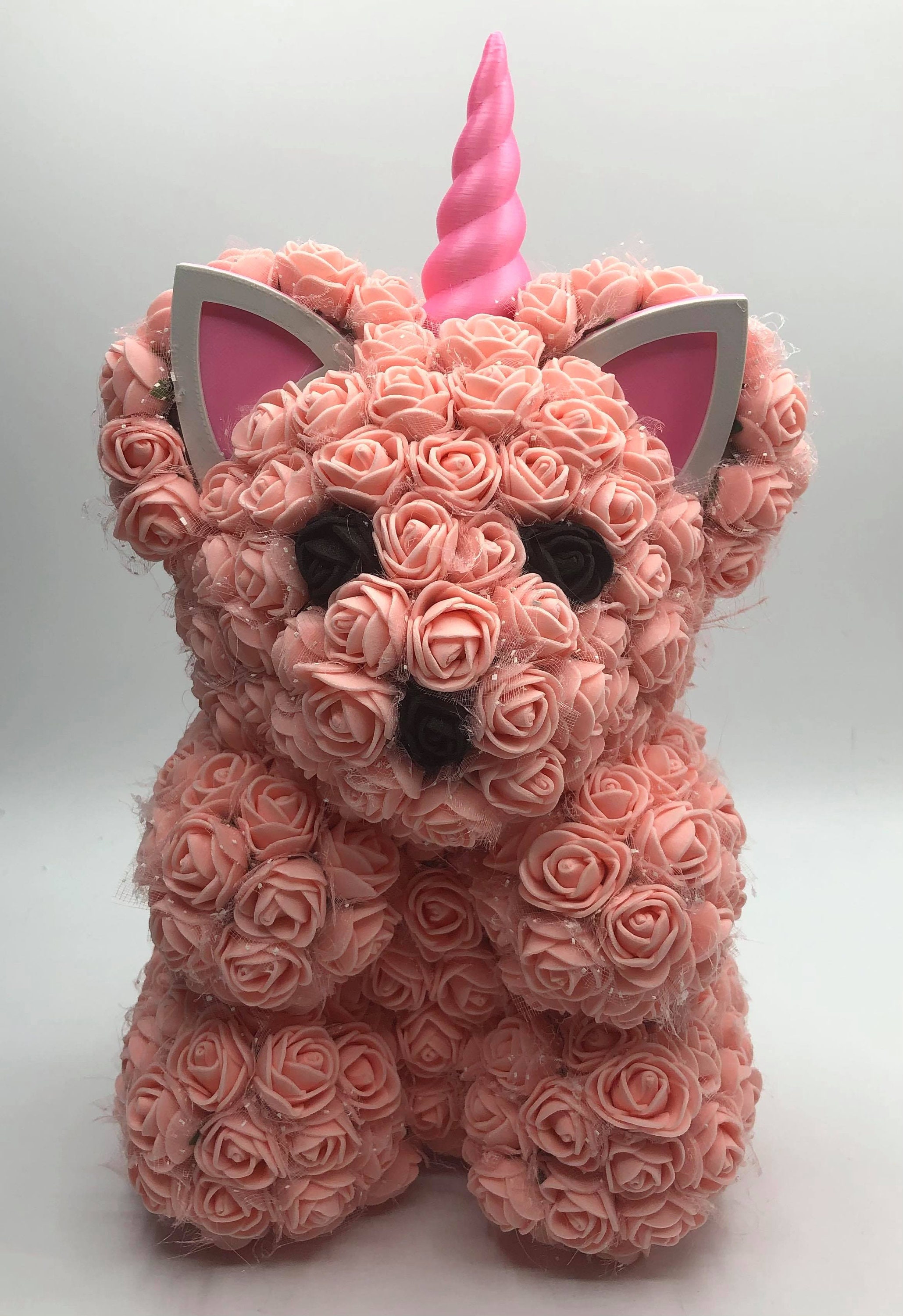 Unicorn Forever Rose Bear Handmade Gift Valentines Gift Etsy