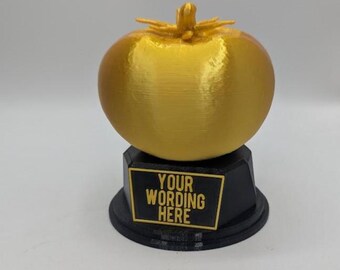 Personalised Tomato Trophy, Beef Tomato Award, Gift for friend, Joke Award, Personalised Trophy Award, Custom Office Award, Tomato Joke