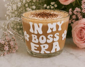 My Boss Era Mug, Gift for Her, Present For Her, Gift for Manager, Secret Santa for Boss Gift, Boss Era Glass, Promotion Glass Gift, Boss Mug